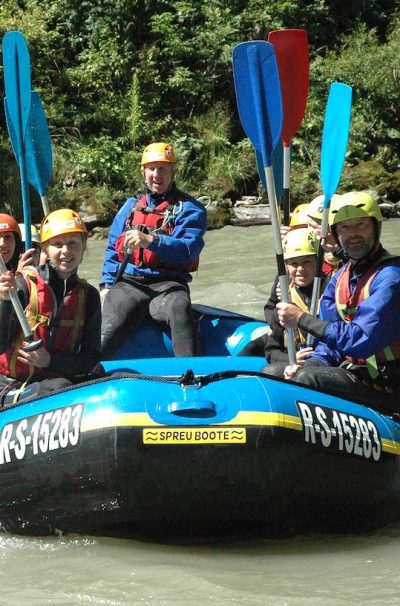 Rafting auf Saalach bei Lofer